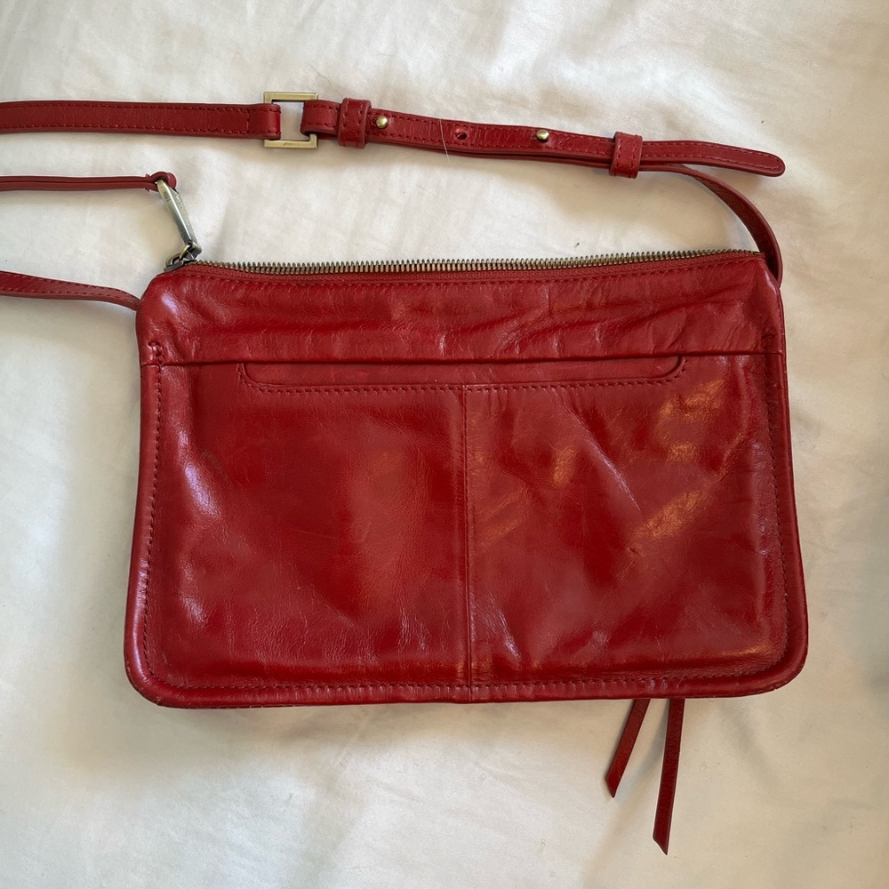 Hobo brand red crossbody purse